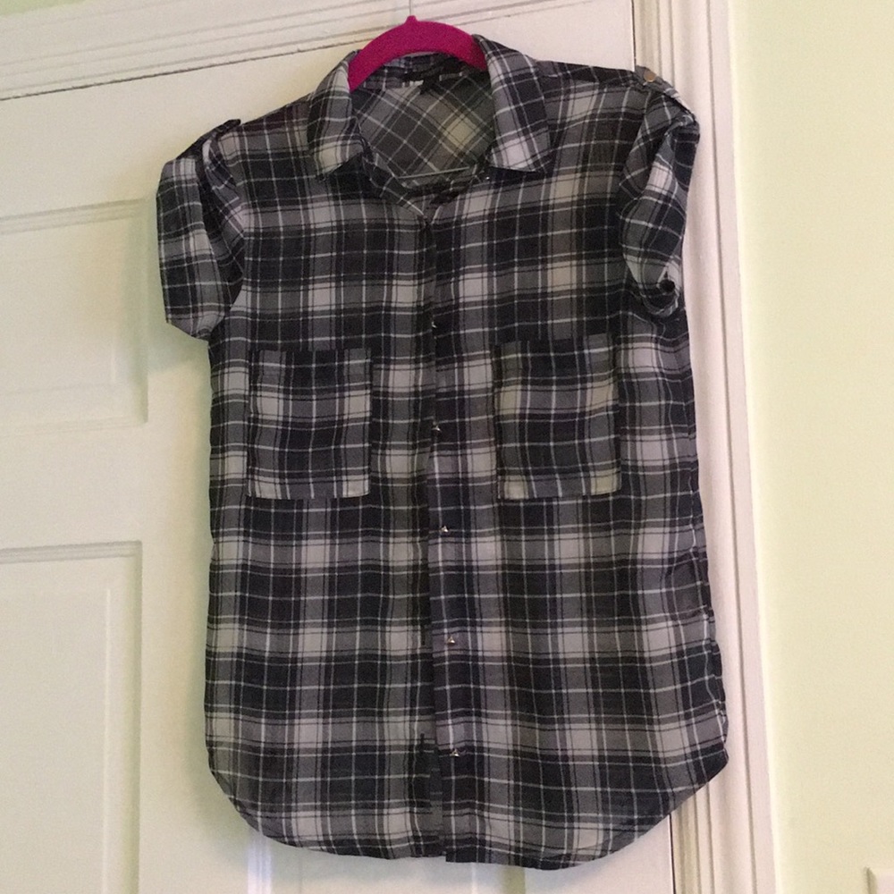 Plaid blouse
